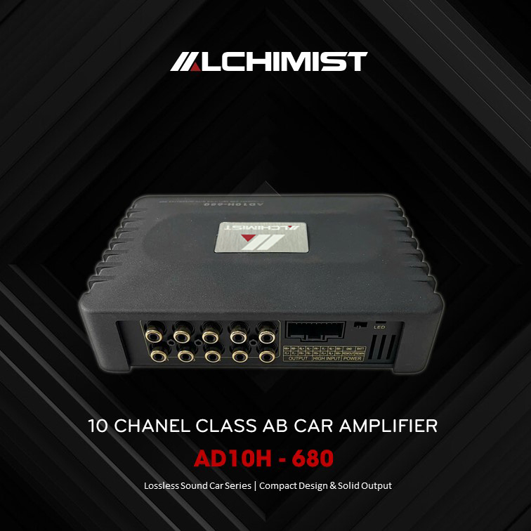 ALCHIMIST AD10H-680 ALCHIMIST AD10H-680 Alchimist AD10H-680 Amplifier 10-Channel DSP with Bluetooth 5.3 & Optical Ports