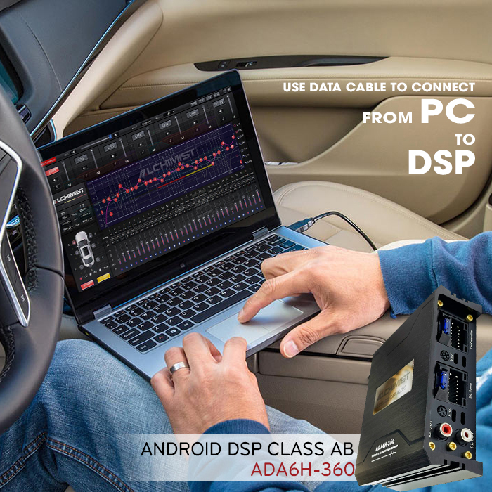 Dsp Alchimist ADA6H-360 Audio Processor Android refers to digital signal processing (DSP) technology integrated Bluetooth lossless 5.1 into an Android-based device