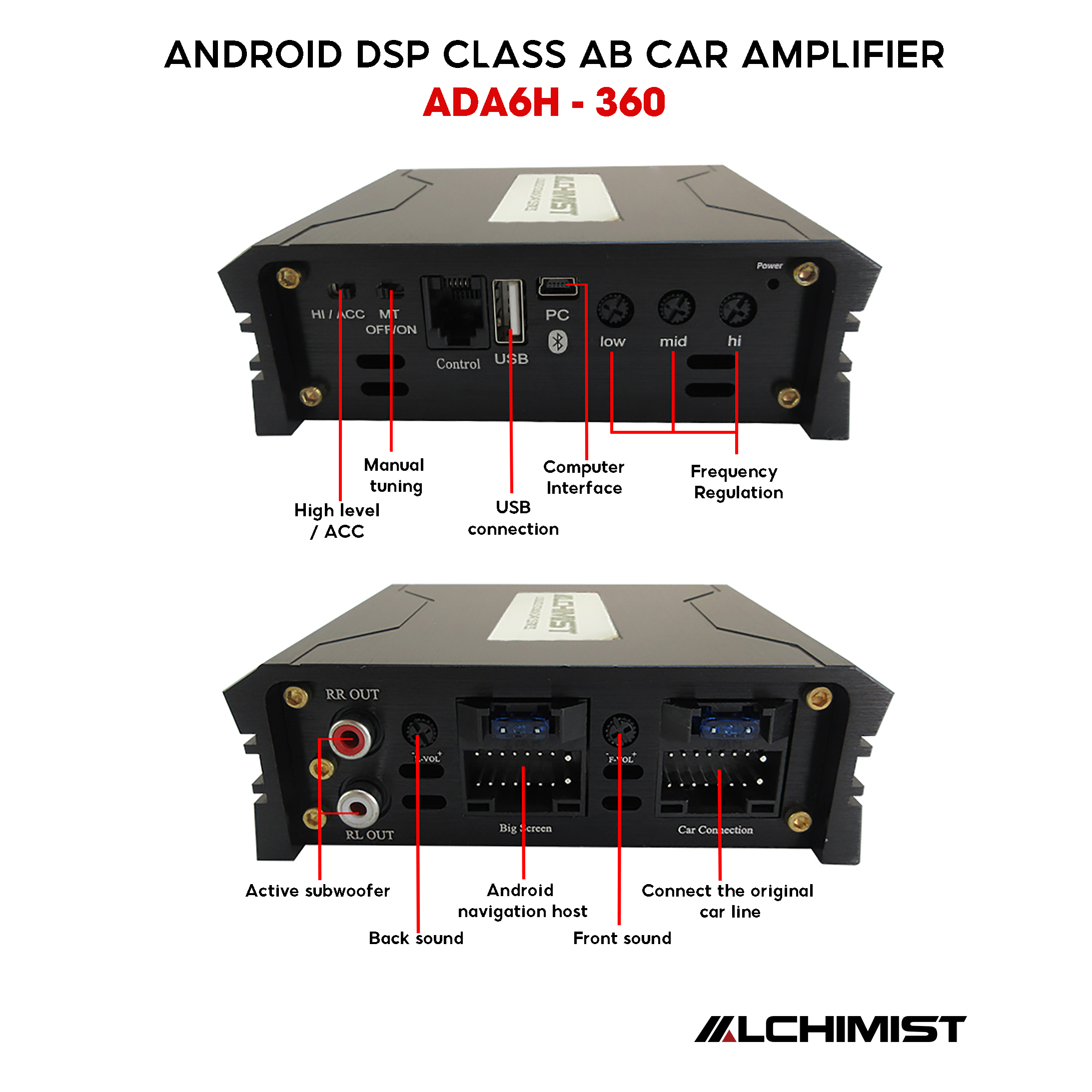 Alchimist ADA6H-360 Android DSP Audio integrated Bluetooth lossless 5.1