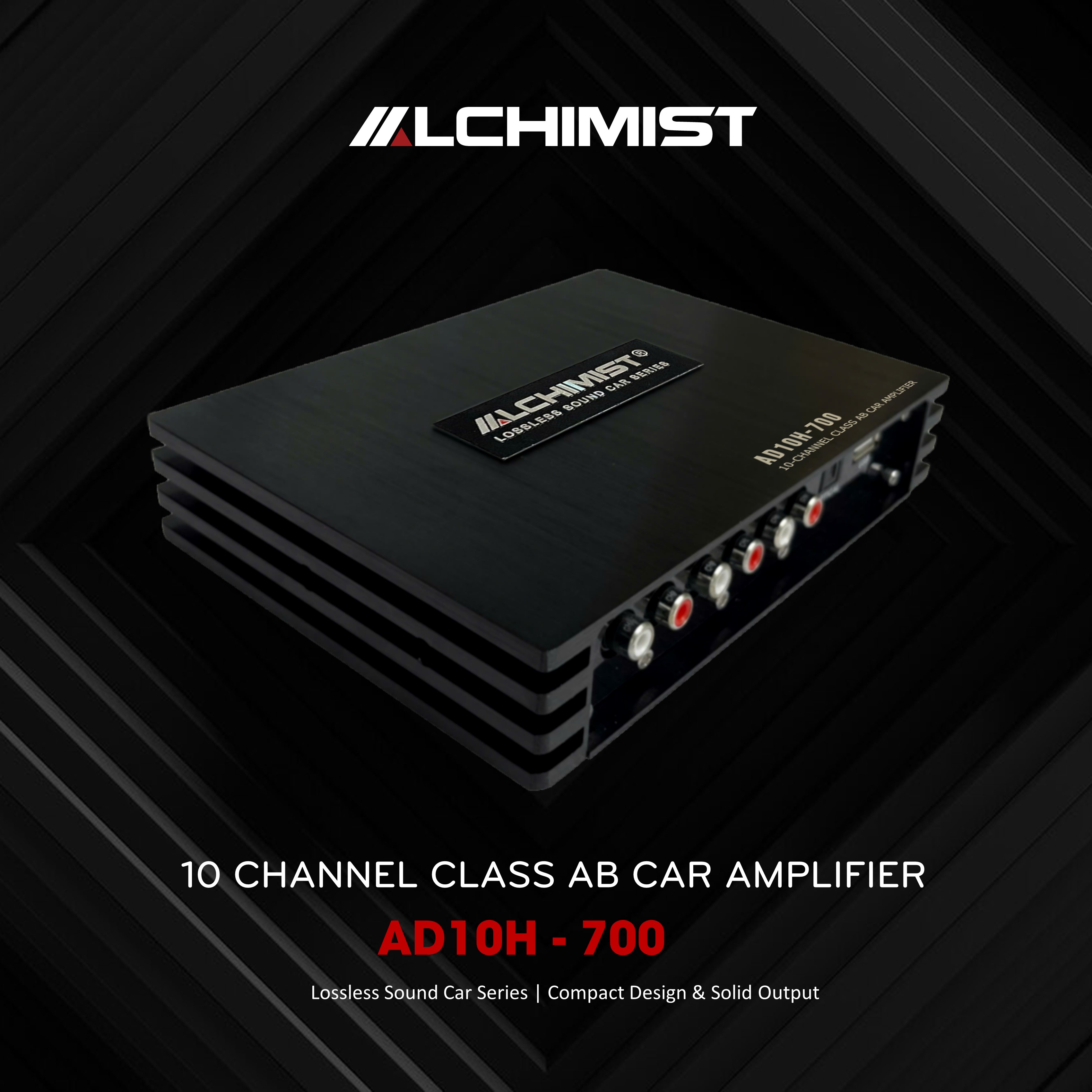 Digital Signal Processing ALCHIMIST AD10H-700 Alchimist AD10H-700 Amplifier 10-Channel DSP with Bluetooth 5.3 & Optical Ports