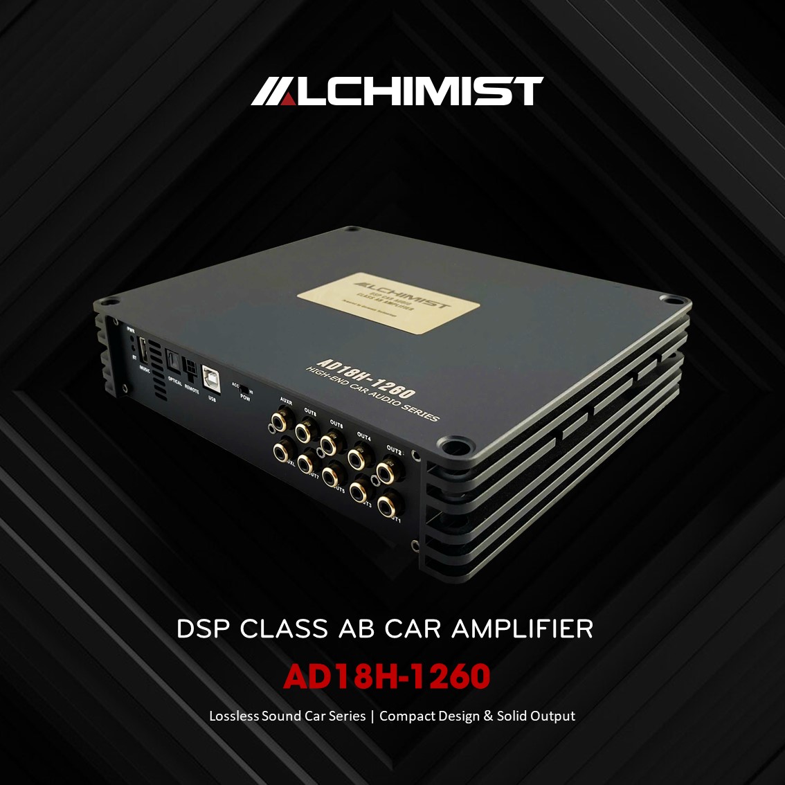 ALCHIMIST AD18H-1260 Digital Signal Processing High-Power DSP ALCHIMIST AD18H-1260 Amplifier with 18 Outputs