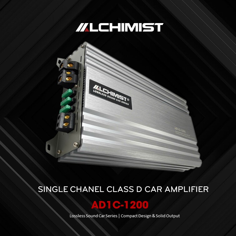 ALCHIMIST AD1C-1200 Digital Signal Processing DSP ALCHIMIST AD1C-1200 Class D Digital Signal Processing Mono RMS 1200W Amplifier for Excellent Car Audio 