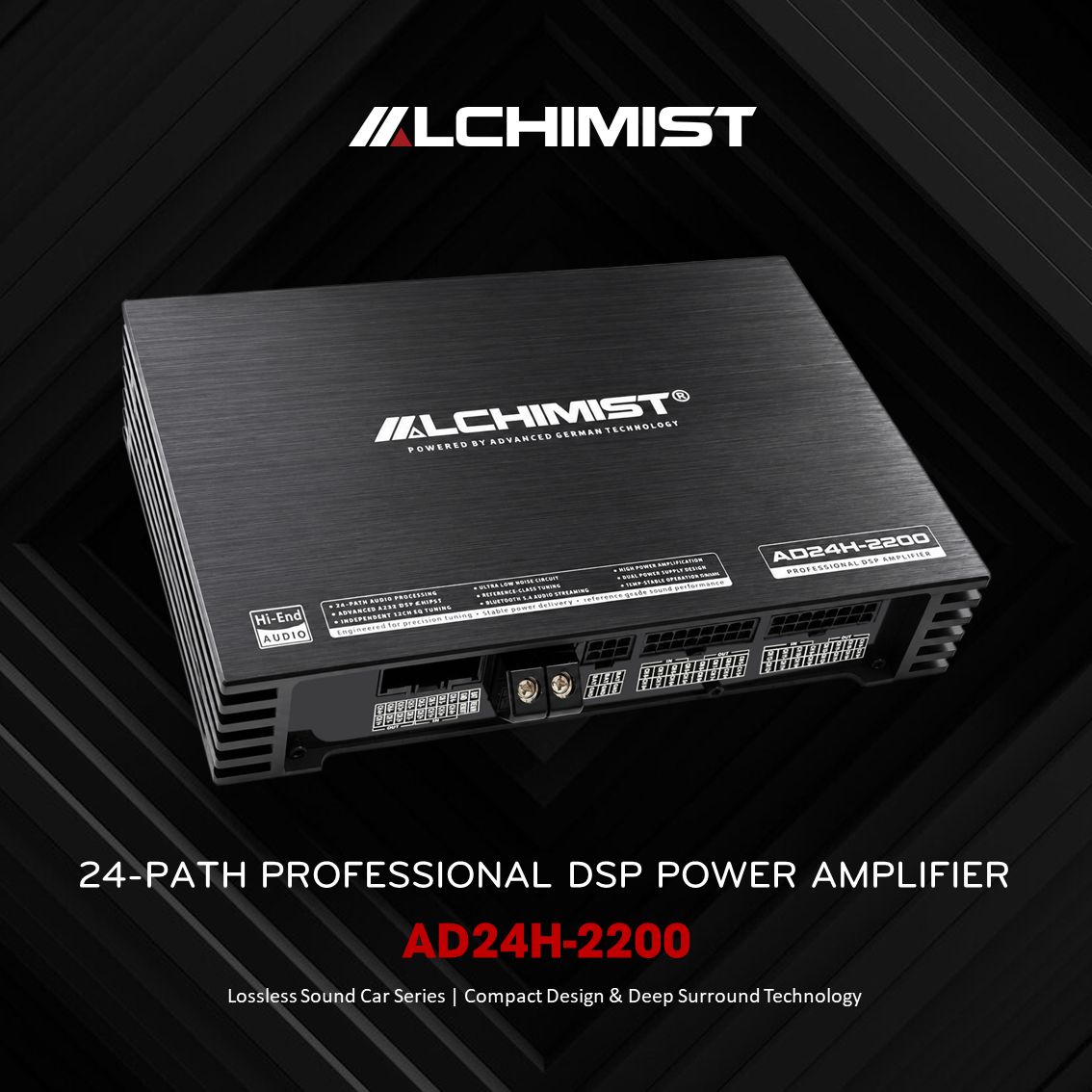 Digital Signal Processing ALCHIMIST AD24H-2200 DSP Alchimist AD24H-2200 24-Path Professional DSP Power Amplifier
