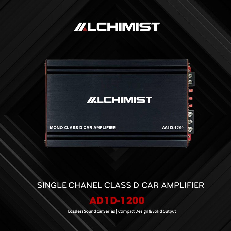 Amplifier ALCHIMIST AA1D-1200 Alchimist AA1D-1200 Mono Class D Amplifier – 1200W High-Current Bass