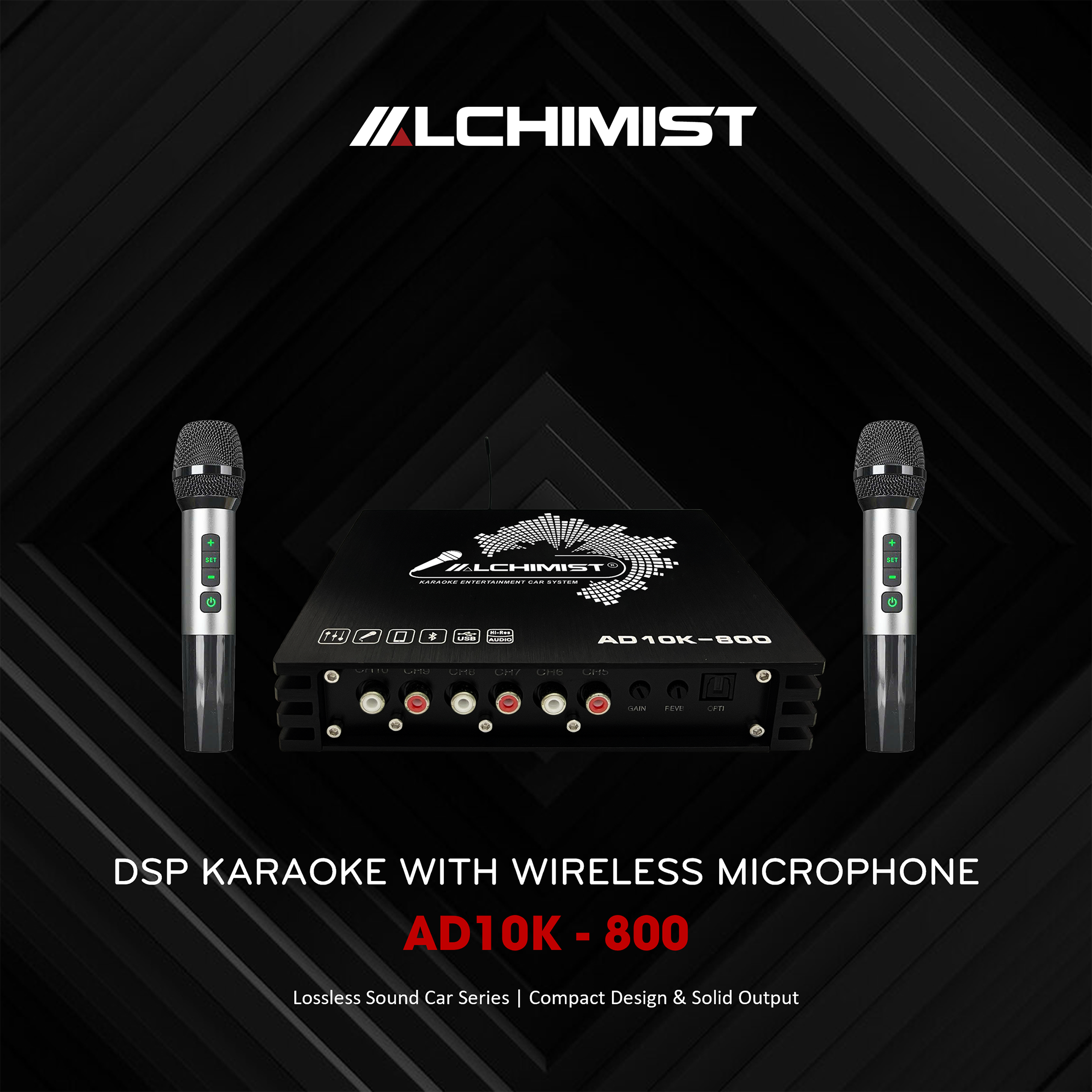 ALCHIMIST AD10K-800 ALCHIMIST AD10K-800 Alchimist AD10K-800 — Digital Signal Processing Integrated Amplifier with Karaoke Feature