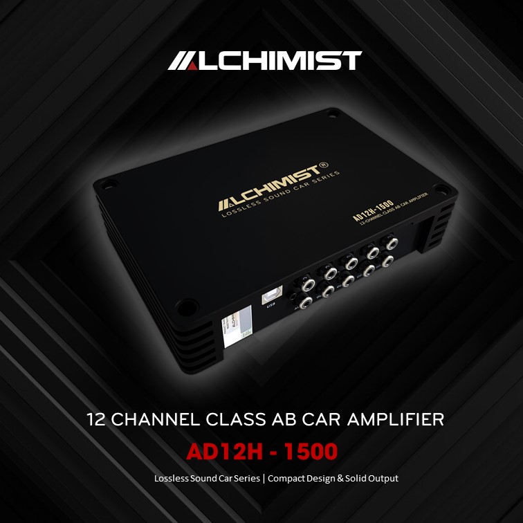 Digital Signal Processing ALCHIMIST AD12H-1500 Ultra-Precision DSP Class AB Processor with 12H700 Chip & Next-Gen Acoustic Tuning