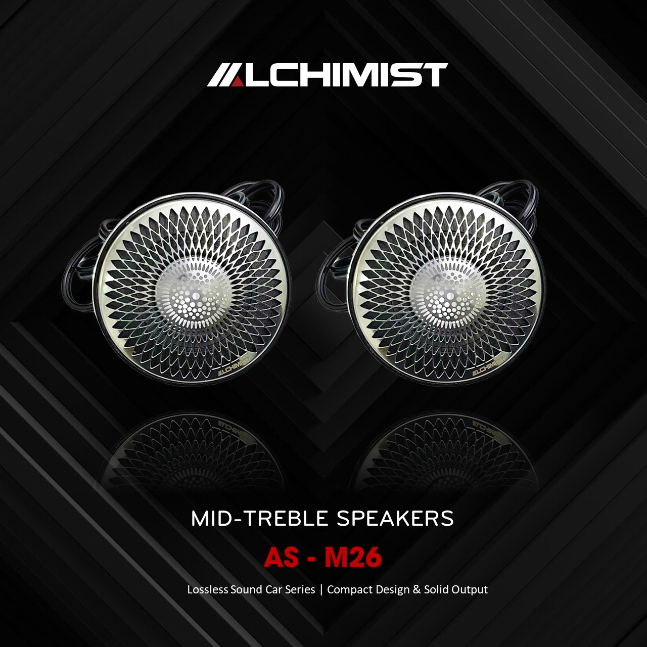 ALCHIMIST AS-M26 ALCHIMIST AS-M26 Alchimist AS-M26 Mid-Treble Speakers – Elevate Your In-Car Audio Experience