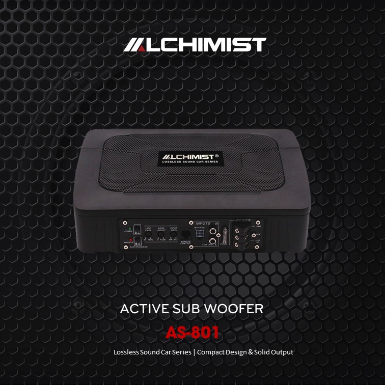 ALCHIMIST AS-801 Subwoofer AS 801 Alchimist Sub woofer high-performance bass with a low-profile woofer enclosure self powered