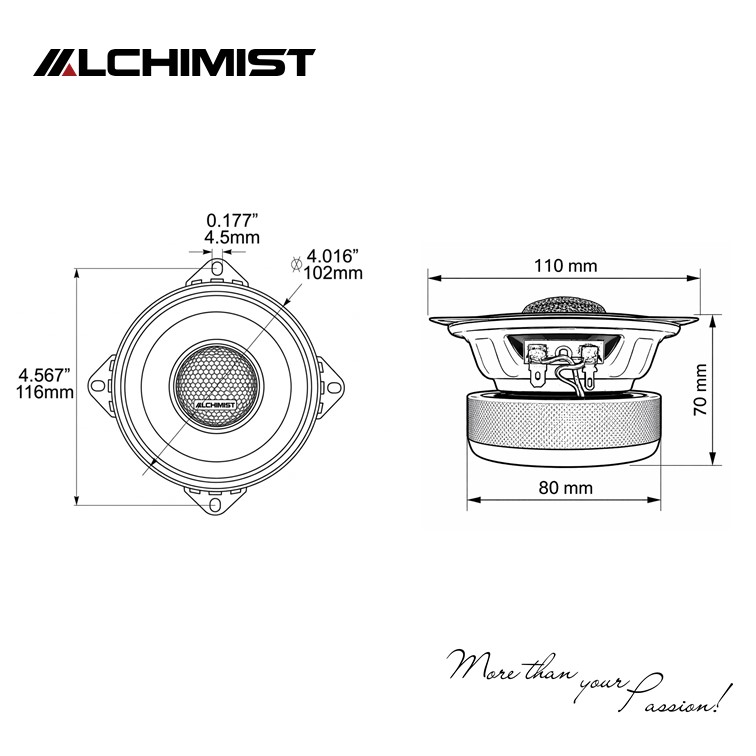 Experience Crisp Highs with Alchimist AS-G65C 2-Way Car Door Speakers