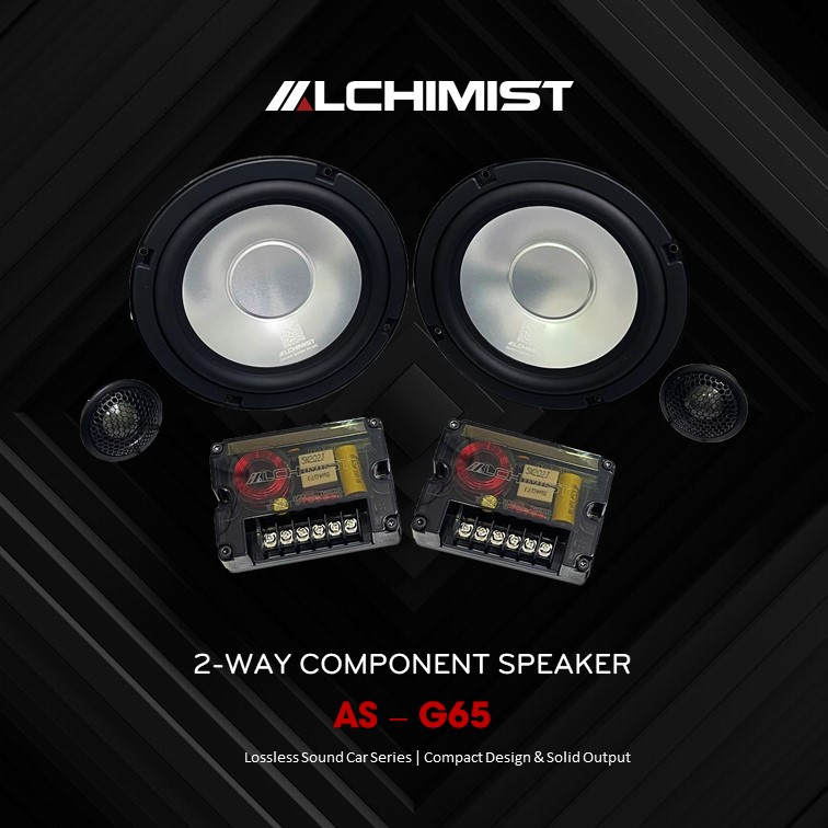 Speaker ALCHIMIST AS-G65 Alchimist AS-G65 – 2-Way Component Car Speakers Clear, Detailed Sound for Every Drive